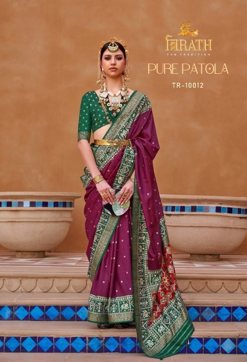 Pure Patola By Trirath Mercerized Sigma Silk Saree